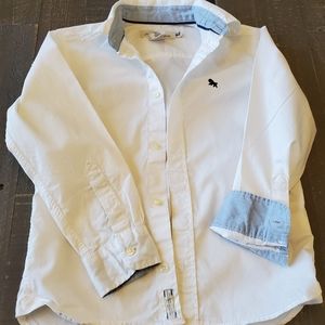 LOGG H&M Boys Long Sleeve White Button Down Shirt